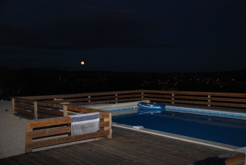 Pool at night